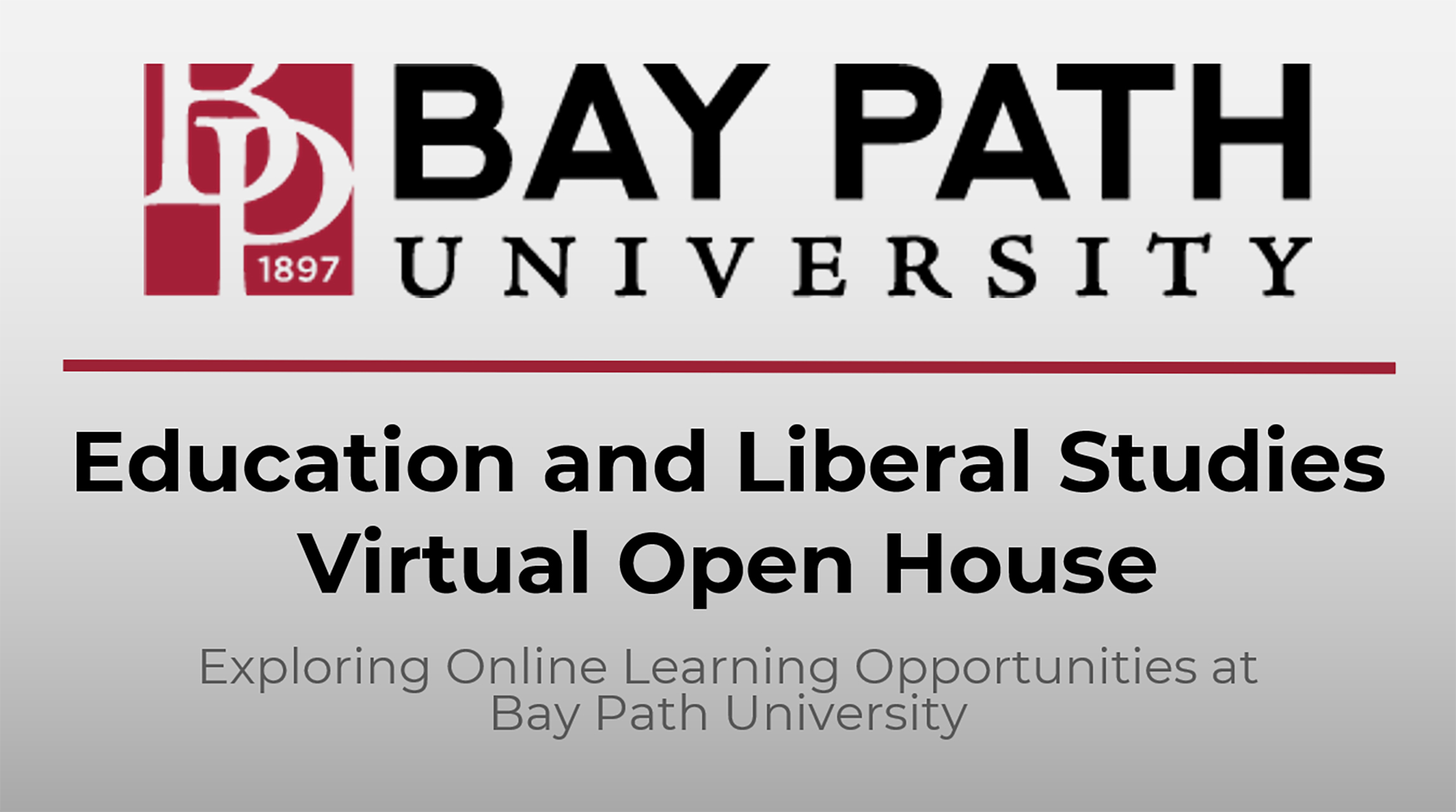 Education and Liberal Studies Virtual Open House